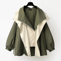 Oversized Trench Coat | Double Collar Design | Weather-Resistant Layer