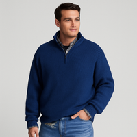 Men’s Classic Sweater in Wool Blend Style | Smart Casual Knit Jumper