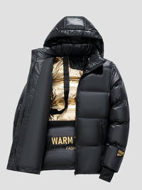 Men’s Puffer Jacket in Loose Fit Style | Warm Winter Coat