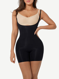 Seamless Body Scultp One-piece Open Bust