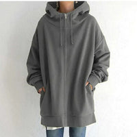 Women’s Long Hoodie with Hood | Casual Oversized Sweatshirt for Winter