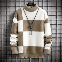 Patchwork Colour Block Sweater | Relaxed Fit | Modern Style