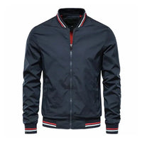 Men’s Autumn Bomber Jacket | Lightweight Fit | Zip-Up Front | Ribbed Trim