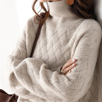 Women’s Polo Neck Jumper | Relaxed Fit | Winter Knitwear