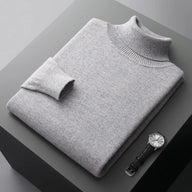 Men’s Turtleneck Jumper | Lightweight Roll Neck | Autumn Knitwear | Long Sleeve Layer