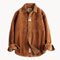 Men’s Corduroy Overshirt | Casual Layer | Button-Up Design | Autumn Essential