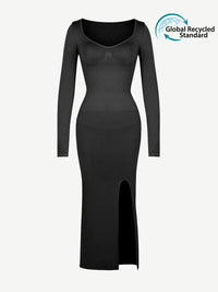 Seamless Full body & Tummy Control High Side Slit Shaping Dress