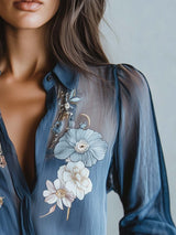 Women’s Boho Chic Floral Blouse in Relaxed Fit | Stylish Ladies Top