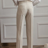 Men’s Old Money Tailored Trousers | Pleated Design | Straight-Leg Fit | Classic Elegance