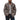 Men’s Heavy Washed Leather Jacket with Lapel Collar | Vintage Workwear Coat