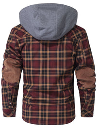 Men’s Fleece Jacket with Hood and Faux Fur Lining | Warm Winter Outdoor Coat