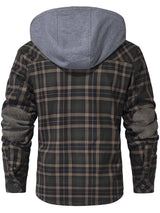Men’s Fleece Jacket with Hood and Faux Fur Lining | Warm Winter Outdoor Coat