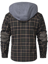 Men’s Fleece Jacket with Hood and Faux Fur Lining | Warm Winter Outdoor Coat