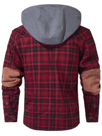 Men’s Fleece Jacket with Hood and Faux Fur Lining | Warm Winter Outdoor Coat