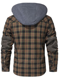 Men’s Fleece Jacket with Hood and Faux Fur Lining | Warm Winter Outdoor Coat
