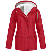 Women’s Waterproof Jacket | Fleece Lined | Hooded Design | Warm Rainproof Outerwear