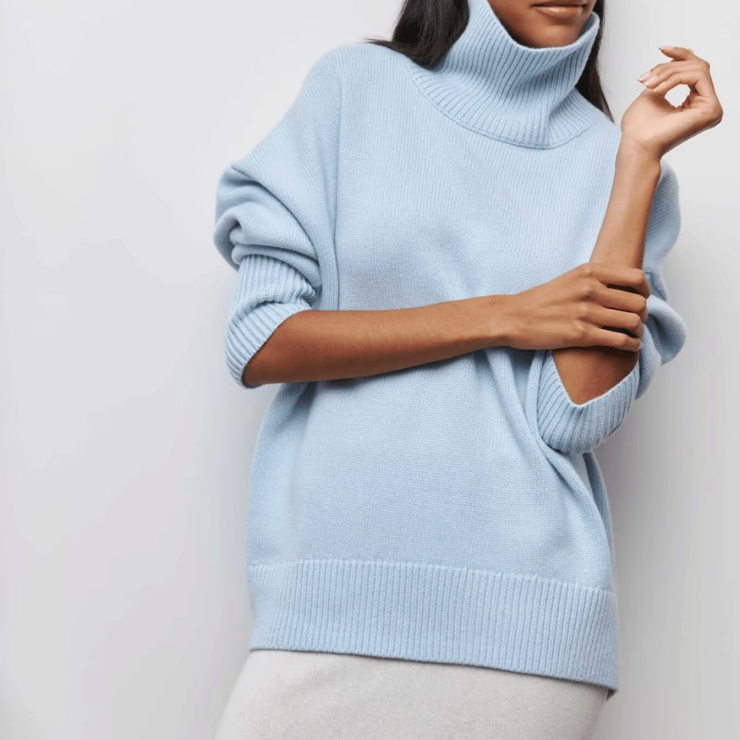 Women’s Turtleneck Jumper | Oversized Fit | Warm Winter Knit