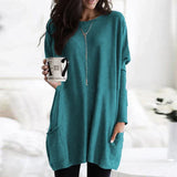 Women’s Long Sleeve Sweater Tunic | Casual Ladies Jumper for Everyday Wear