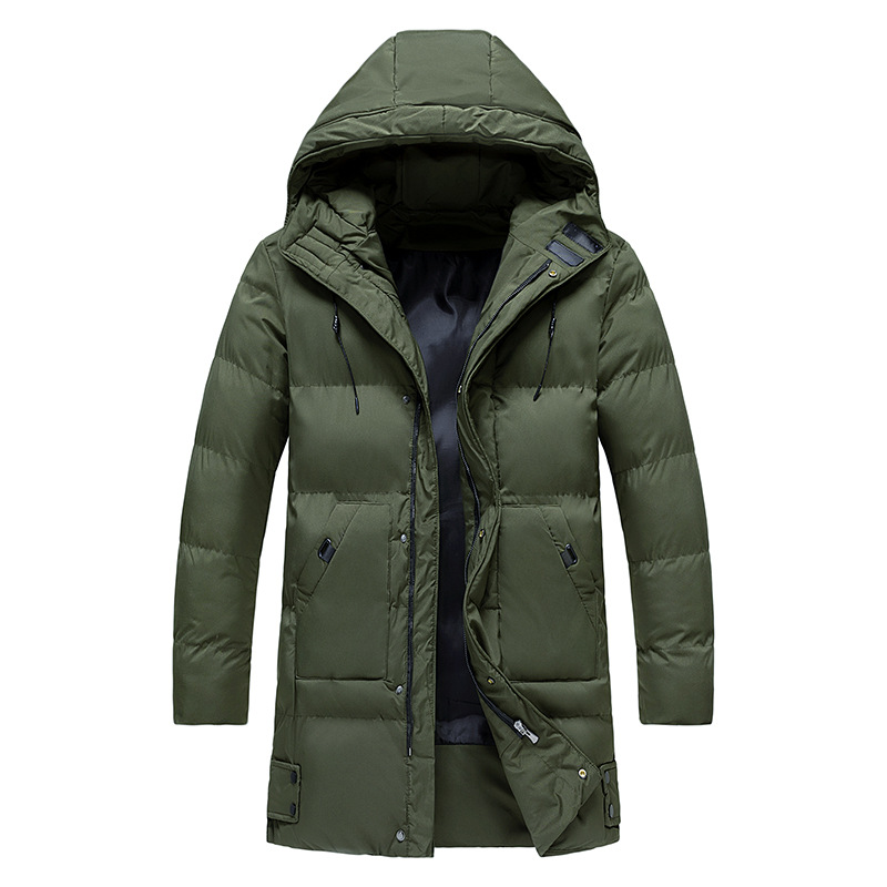 Men’s Long Puffer Jacket in Classic Winter Style | Warm Quilted Winter Coat