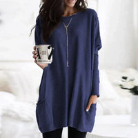 Women’s Long Sleeve Sweater Tunic | Casual Ladies Jumper for Everyday Wear