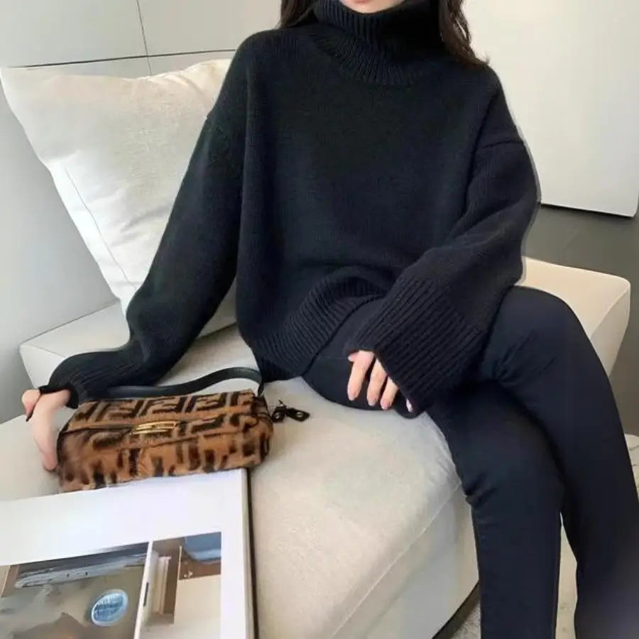 Women’s Roll Neck Jumper | Oversized Fit | Winter Knit