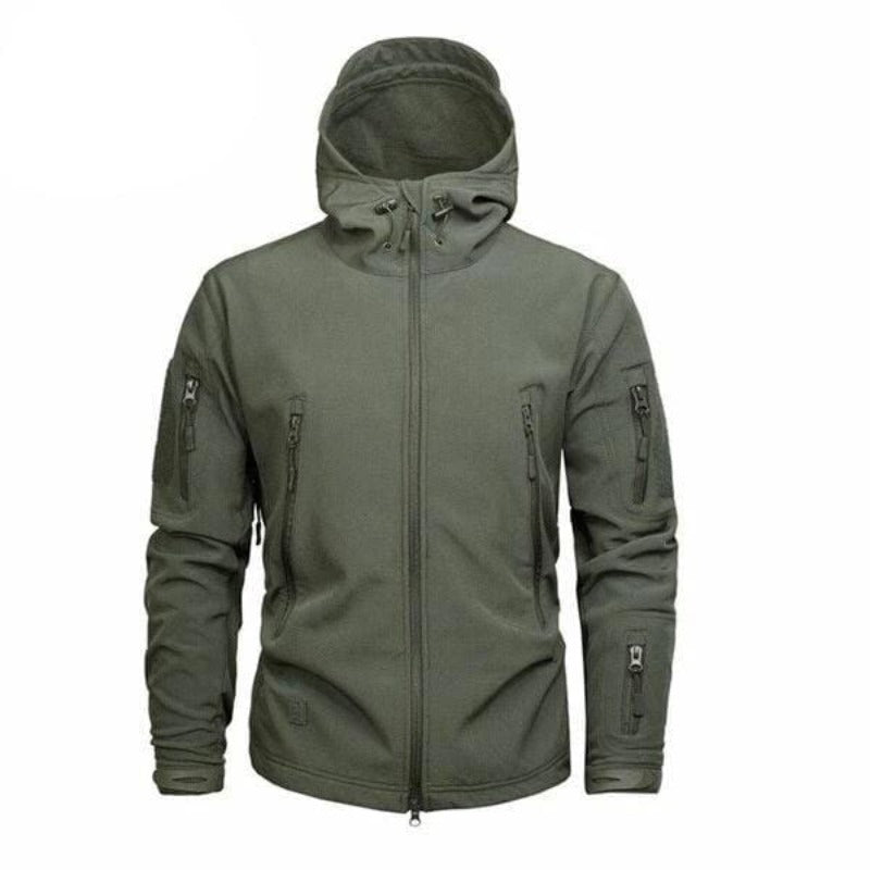 Men’s Softshell Fleece Jacket with Hood | Waterproof Outdoor Winter Coat