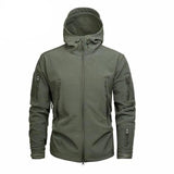 Men’s Softshell Fleece Jacket with Hood | Waterproof Outdoor Winter Coat