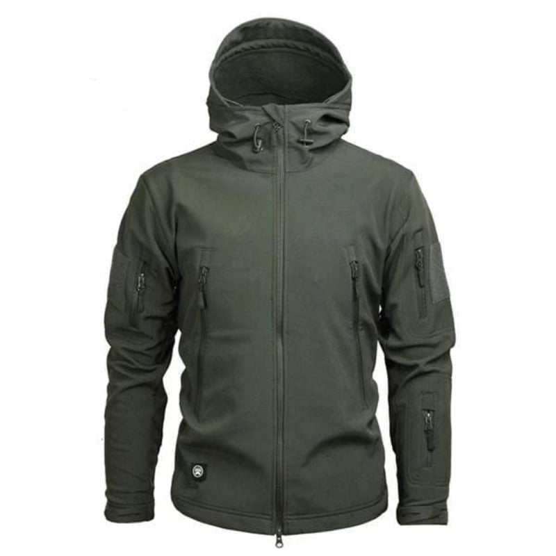 Men’s Softshell Fleece Jacket with Hood | Waterproof Outdoor Winter Coat