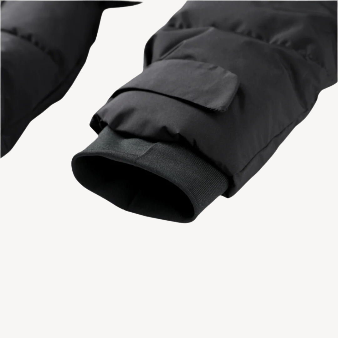 Women’s Black Puffer Jacket | Belted Winter Coat | Water-Resistant Outerwear | Insulated Warmth