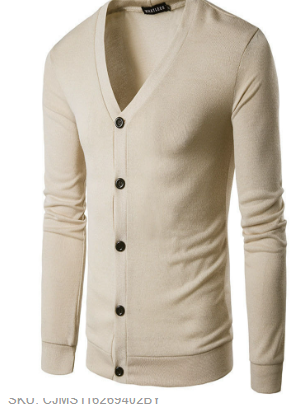 Men’s Button Up Cardigan | Lightweight Knitwear | V-Neck Jumper | Autumn Layer