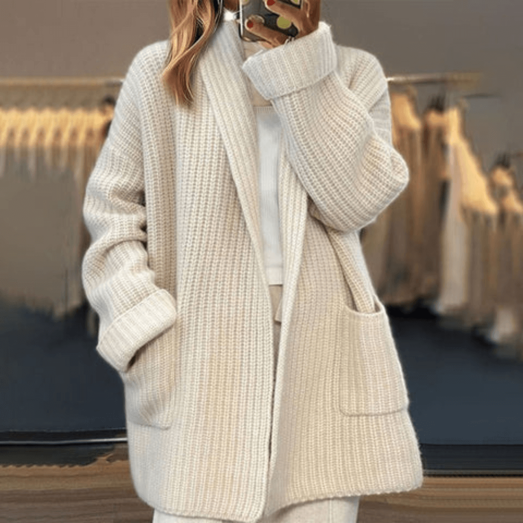Women’s Long Knitted Cardigan | Elegant Layer | Seasonal Essential