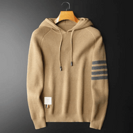 Men’s Graphic Hoodie with Striped Detail | Modern Lightweight Sweater