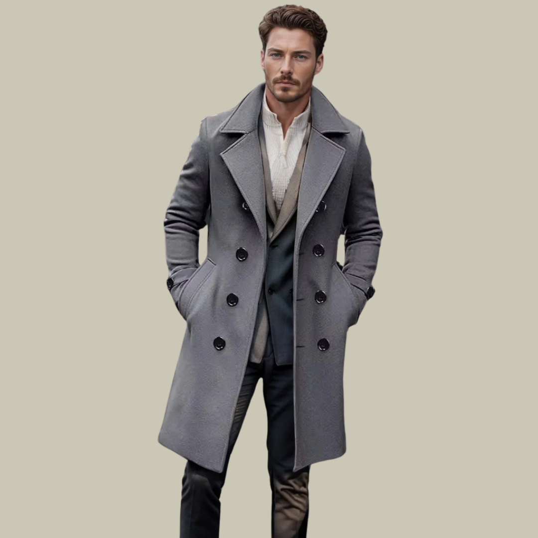 Women’s Italian Long Coat | Tailored Fit | Elegant & Warm | Perfect for Day and Night
