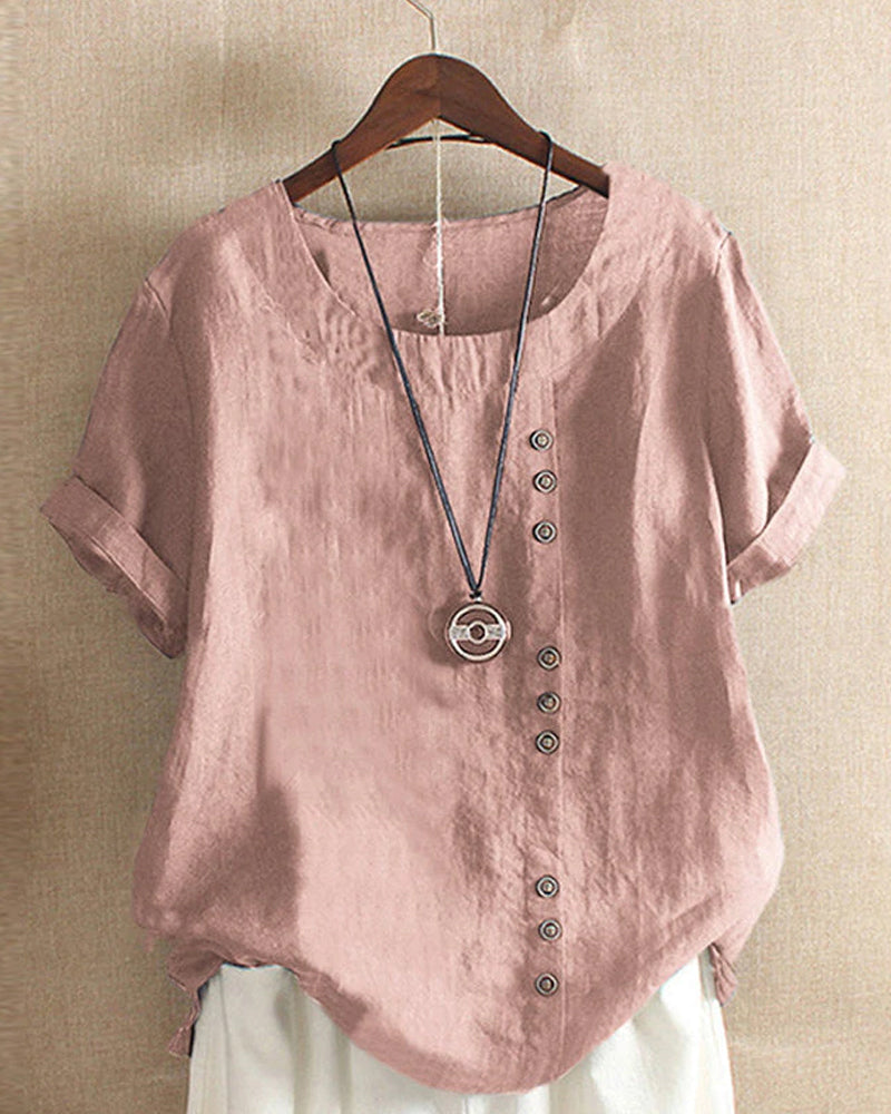 Short Sleeve Blouse | Relaxed Fit | Summer Tops for Women