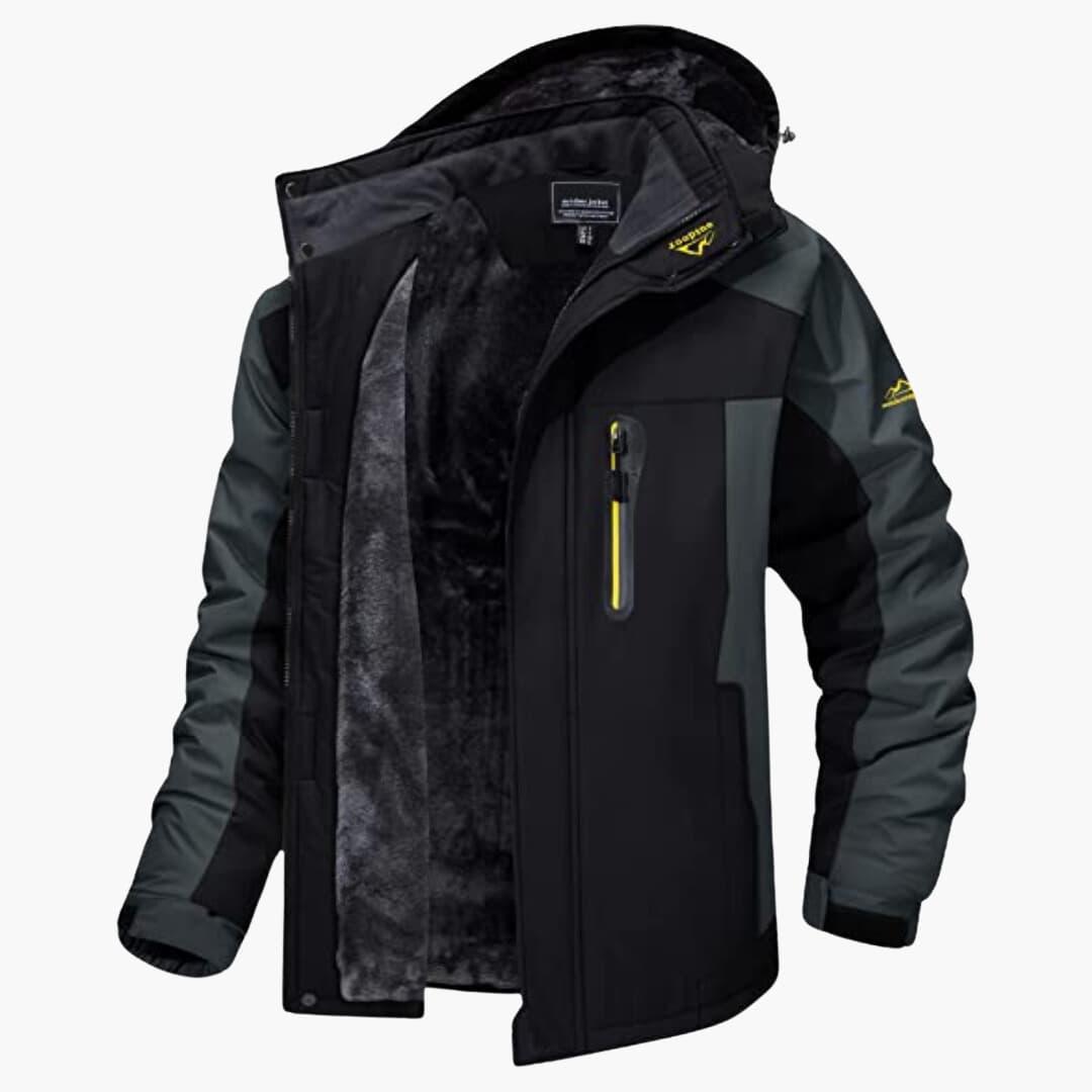 Men’s Waterproof Winter Jacket | Windproof Outdoor Coat | Thermal Lining