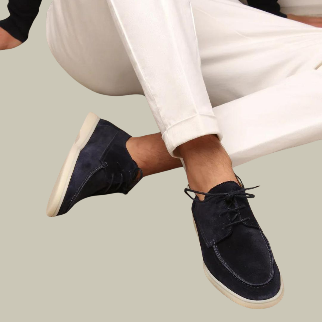 Men’s Suede Loafers | Lace-Up Design | Comfortable & Stylish | Perfect for Everyday Wear