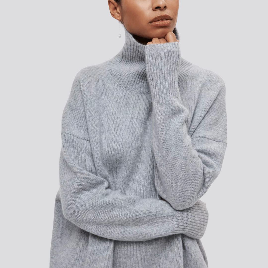 Women’s Turtleneck Jumper | Oversized Fit | Warm Winter Knit