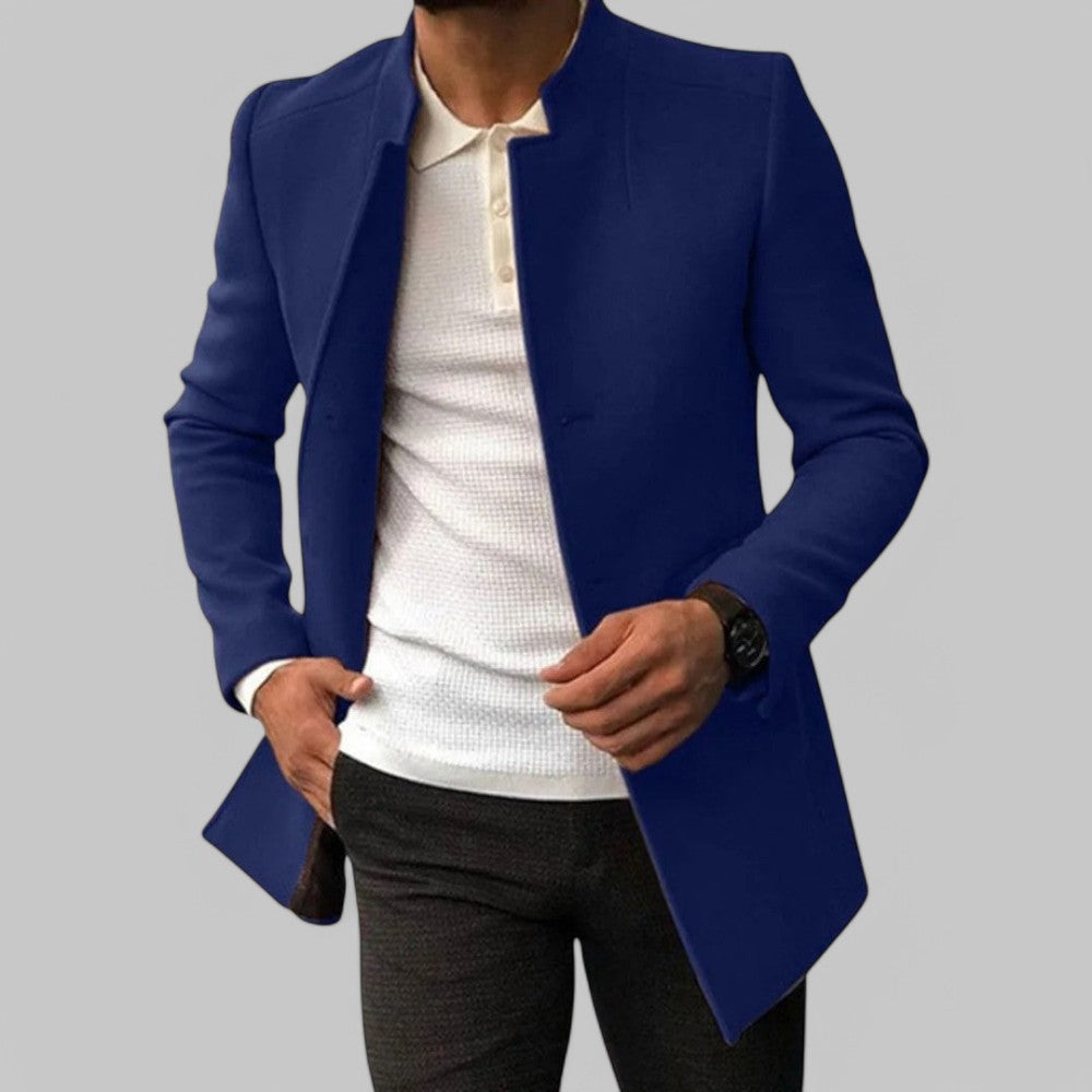 Men’s Autumn Overcoat | Smart-Casual Fit | Button-Up Front | Timeless Design | Lightweight Layer