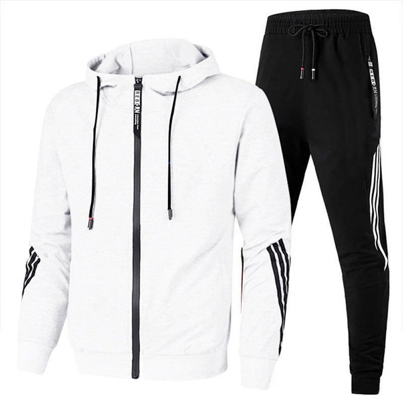 Men’s Two-Piece Tracksuit | Zip-Up Hoodie and Joggers | Casual Sport Set | Relaxed Fit