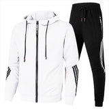 Men’s Two-Piece Tracksuit | Zip-Up Hoodie and Joggers | Casual Sport Set | Relaxed Fit