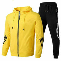 Men’s Two-Piece Tracksuit | Zip-Up Hoodie and Joggers | Casual Sport Set | Relaxed Fit
