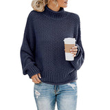 Women’s High Collar Pullover Jumper | Seasonal Knitwear Layer