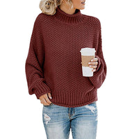 Women’s High Collar Pullover Jumper | Seasonal Knitwear Layer