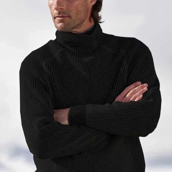 Men’s Roll Neck Pullover in Classic Knitwear Style | Warm Winter Jumper
