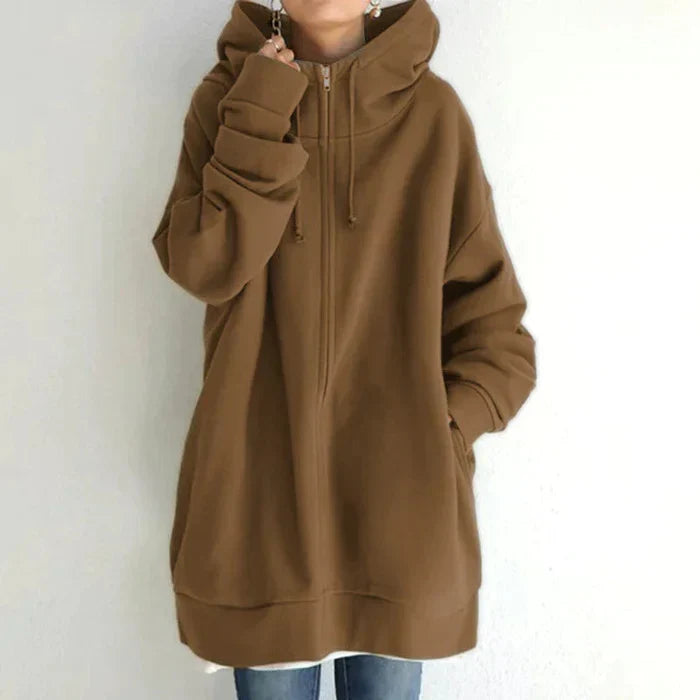 Women’s Long Hoodie with Hood | Casual Oversized Sweatshirt for Winter