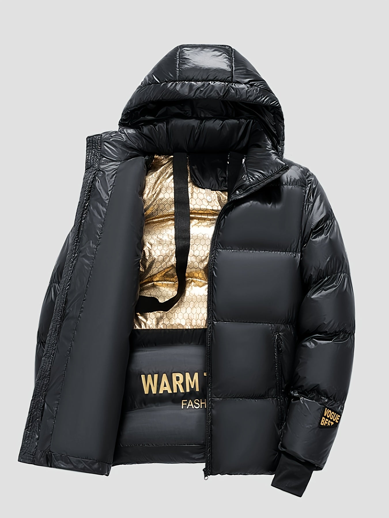 Men’s Puffer Jacket in Loose Fit Style | Warm Winter Coat