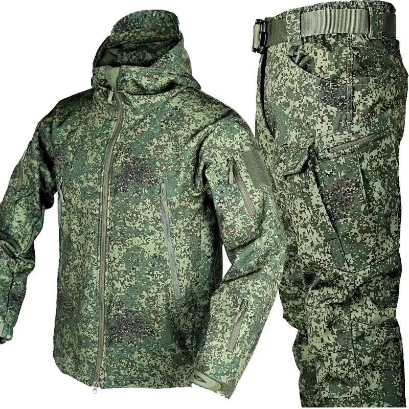 Men’s Winter Tracksuit with Coat and Pants | Warm Outdoor Cargo Set