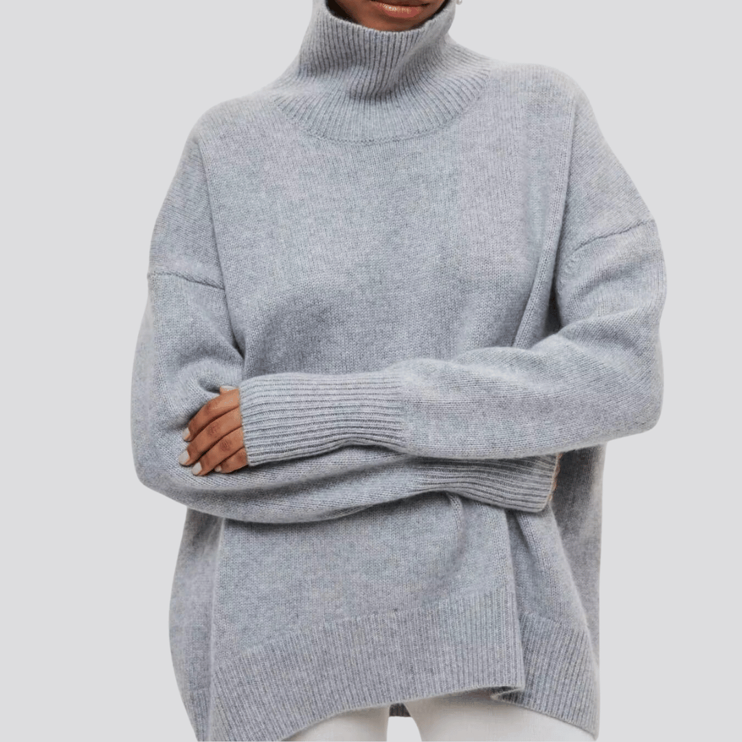 Women’s Turtleneck Jumper | Oversized Fit | Warm Winter Knit