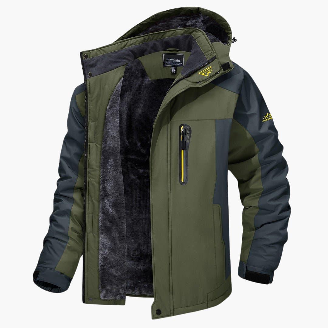 Men’s Waterproof Winter Jacket | Windproof Outdoor Coat | Thermal Lining