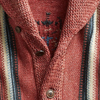 Men’s Jacquard Knit Cardigan with Lapel Collar | Vintage Smart Casual Sweater